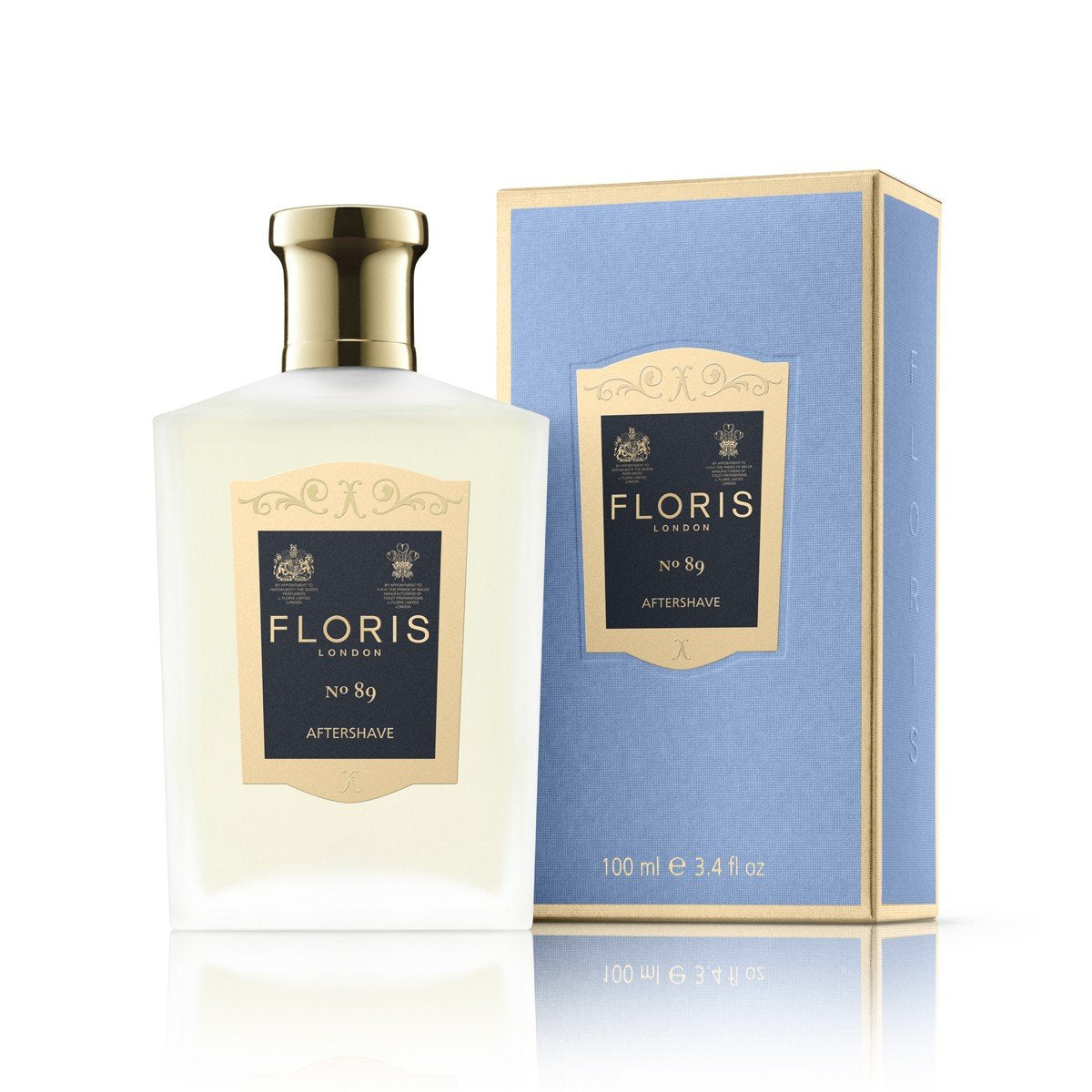 Floris London No.89 After Shave Splash - 3.4 Fl Oz, Clear, Luxury Grooming Essential