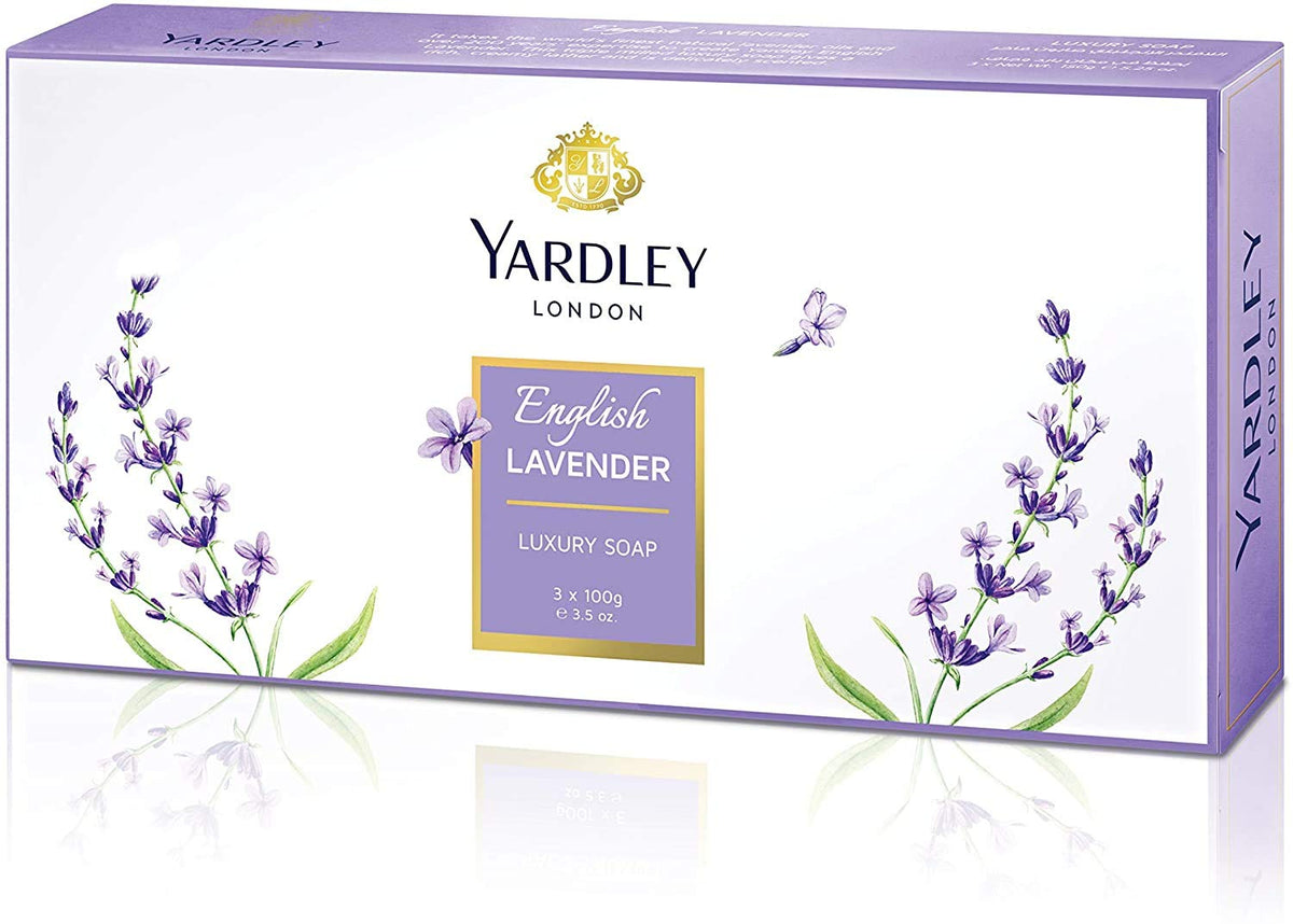 Yardley English Lavender Luxury Soaps - 3 Bars (3.5 Oz Each) For Relaxation & Freshness