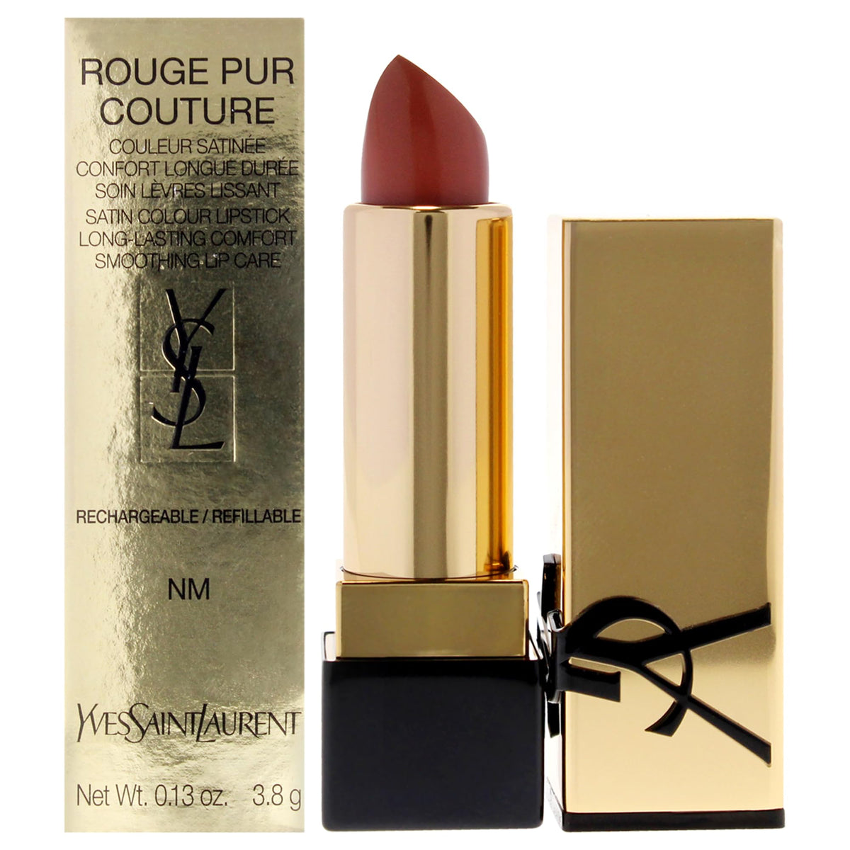 Yves Saint Laurent Rouge Pur Couture Satin Lipstick - Nude Muse, 0.13 Oz For Women