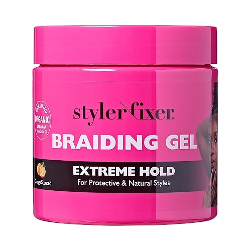 Red by Kiss Braiding Gel - Extreme Hold Styler for Box Braids & Cornrows, 16 Fl Oz