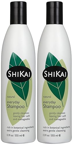 Shikai Everyday Gentle Cleansing Shampoo, 12Oz (Pack Of 2) - Mild Formula With Aloe Vera