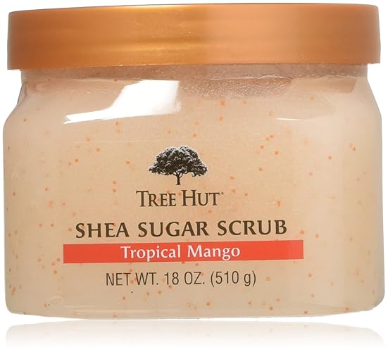 Tree Hut Sugar Body Scrub 18Oz Tropical Mango - 3 Pack Shea Exfoliating Scrub