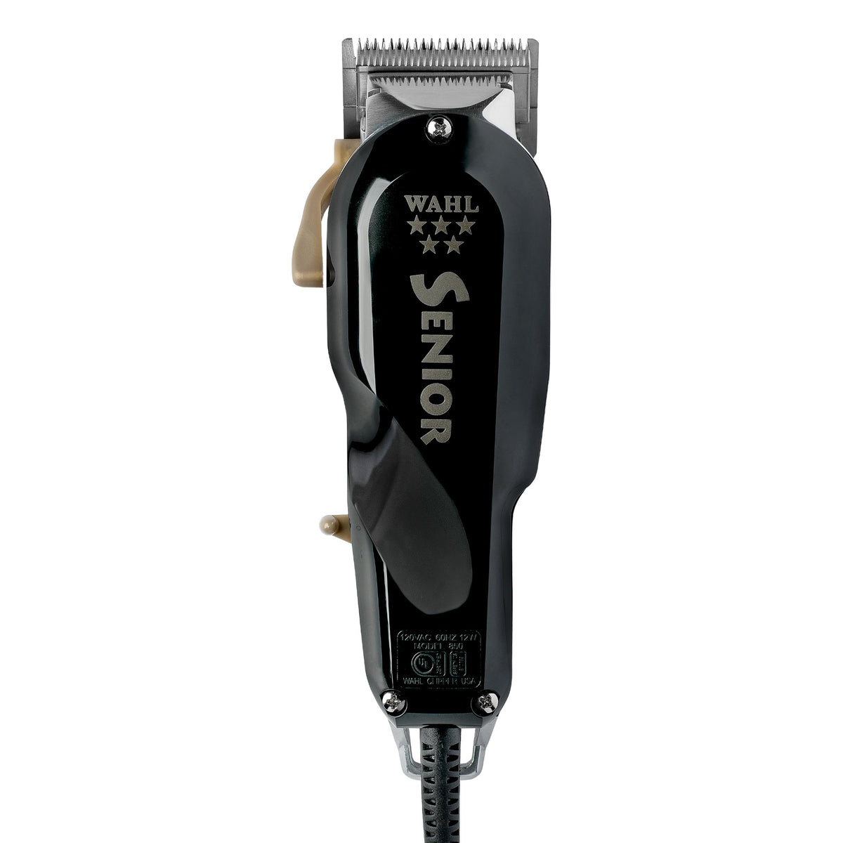 Wahl Professional 5 Star Senior Clipper - Corded, Adjustable Taper, 3 Guides, Black