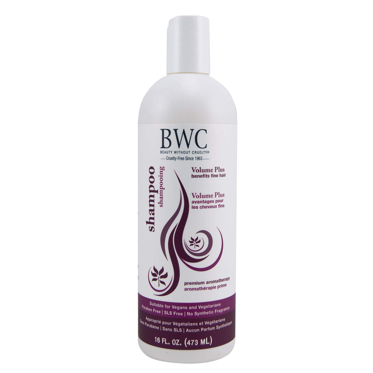 Beauty Without Cruelty Volume Plus Shampoo For Fine Hair, Coconut, 16 Fl Oz