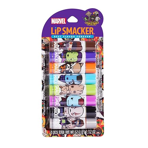 Lip Smacker Guardians Of The Galaxy Party Pack - 8 Hydrating Lip Balms, Cruelty-Free