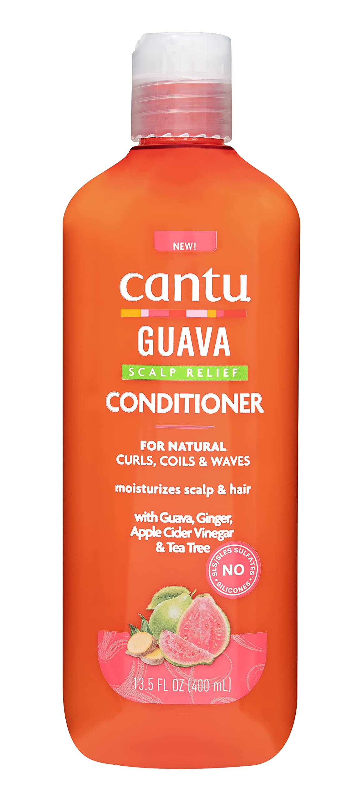 Cantu Guava Scalp Relief Conditioner For Natural Curls, Coils & Waves, 13.5 Fl Oz