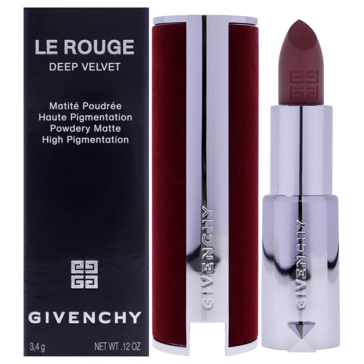 Givenchy Le Rouge Deep Velvet Matte Lipstick N10 Beige Nu - 0.11 Oz Cranberry