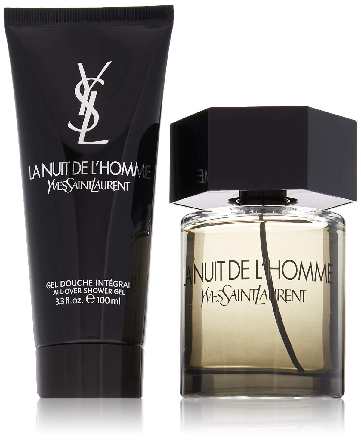 Ysl La Nuit L'Homme Gift Set - 3.3Oz Eau De Toilette & Shower Gel Combo - Black