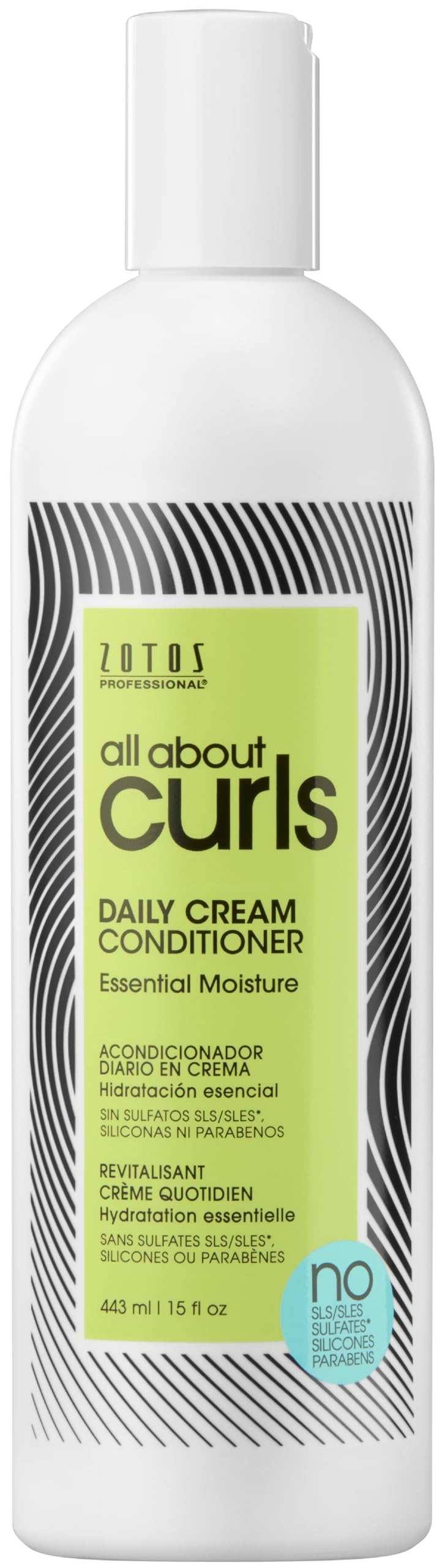 All About Curls Daily Cream Conditioner For Curly Hair - Moisture & Strength, 15 Fl Oz