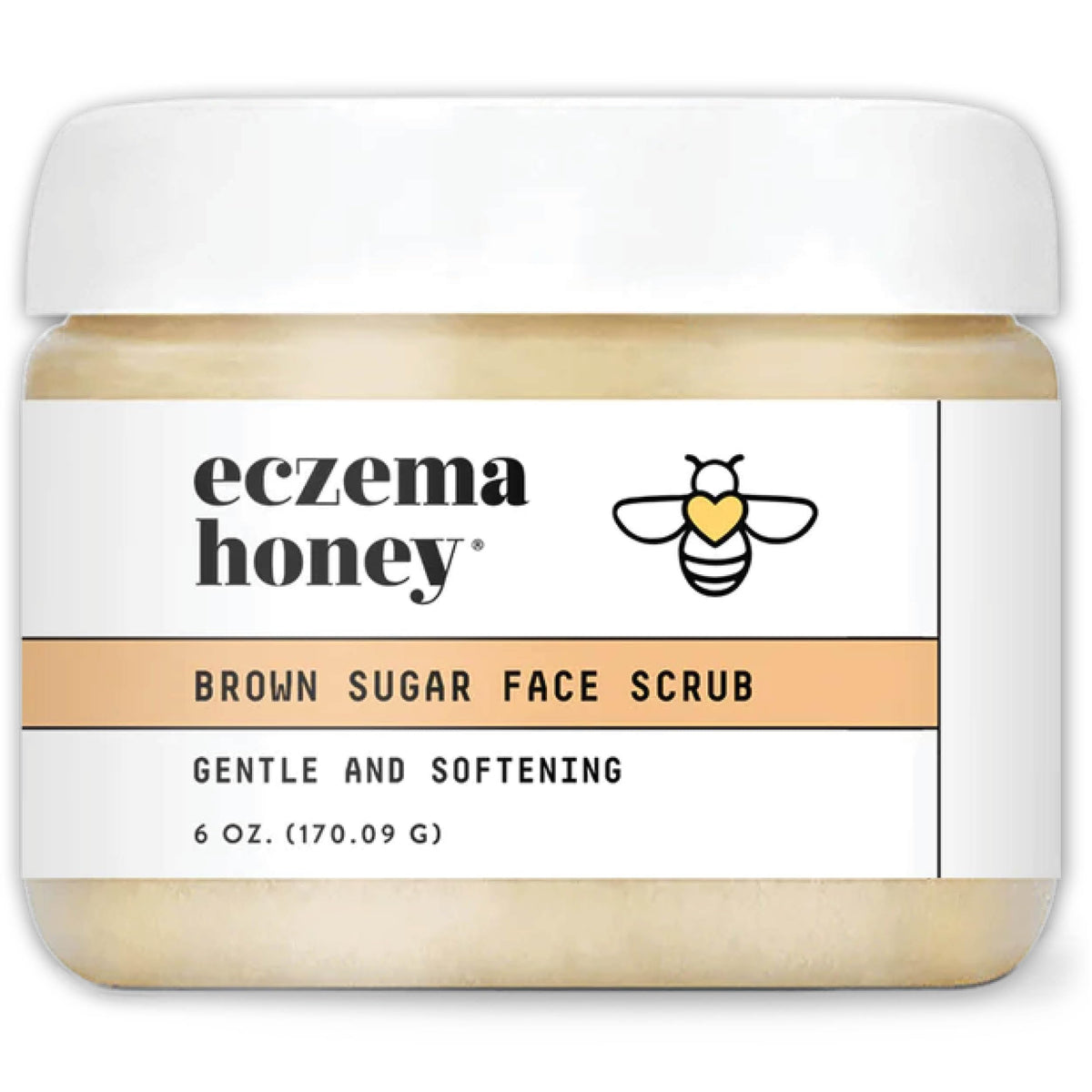 Eczema Honey Brown Sugar Face & Body Scrub - Natural Exfoliating Scrub For Sensitive Skin (6 Oz)