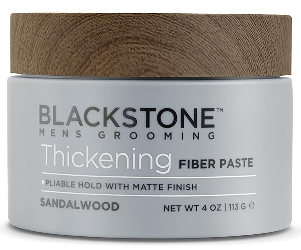 Blackstone Thickening Fiber Paste Gel for Hair - Volume, Pliable Hold, Matte Finish, 4 oz