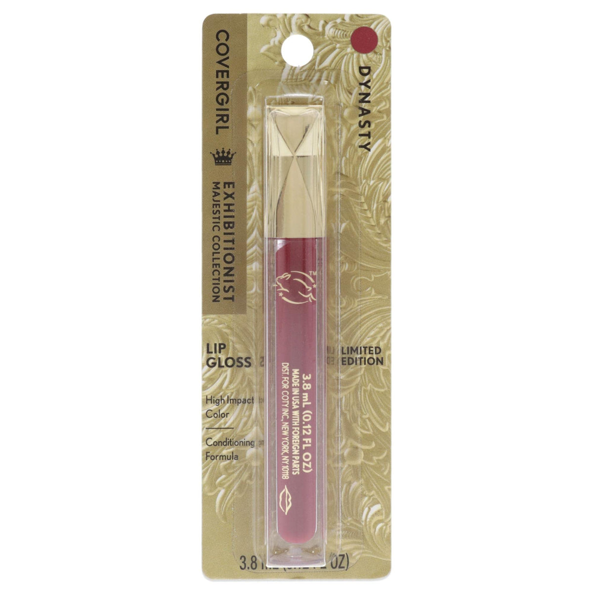 Covergirl Exhibitionist Majesty Lip Gloss - Dynasty, 0.12 Oz Purple Berry Shine