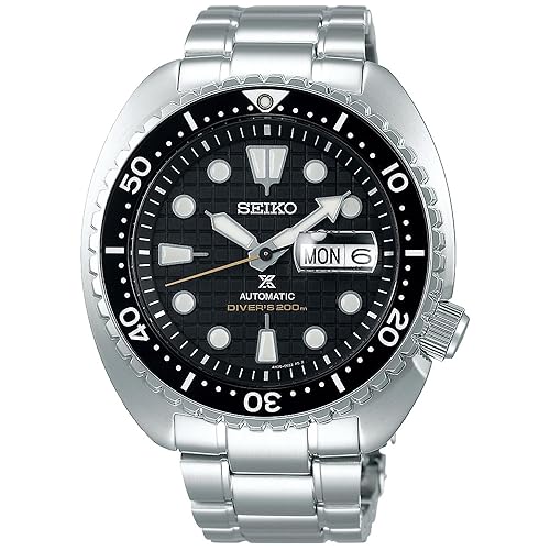 Seiko Prospex King Turtle Diver'S Automatic Watch 200M Black Ceramic Bezel Srpe03K1