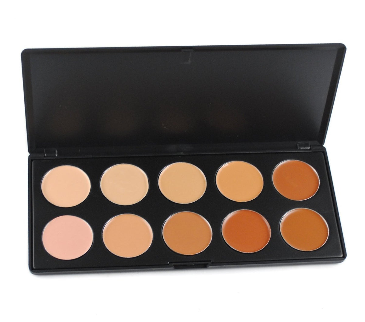 Pure Vie 10-Color Hydrating Concealer Palette For Dark Circles, Blemishes & Contouring