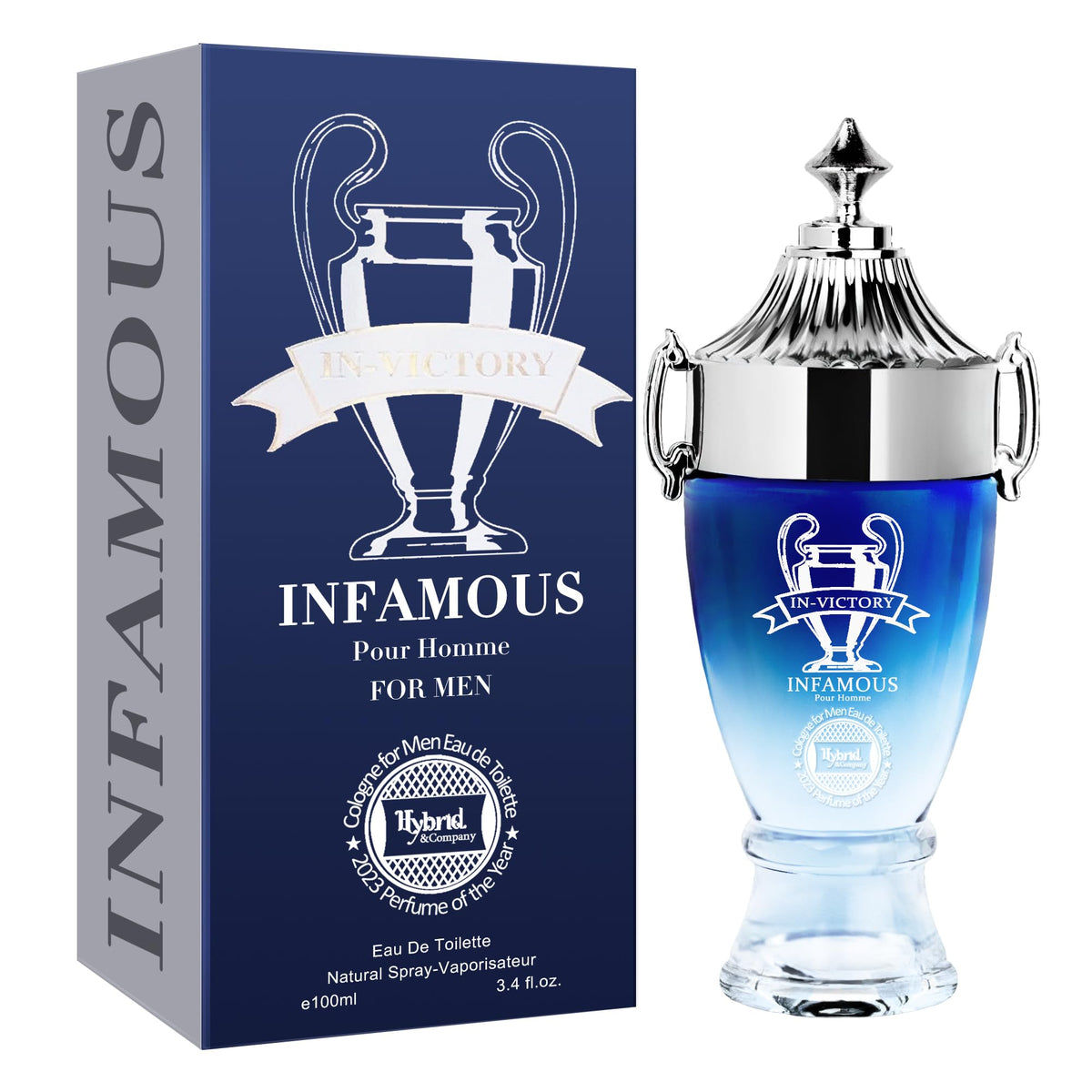 Hybrid & Company Victory Infamous Eau De Toilette For Men, 3.4 Fl Oz - Masculine Scent