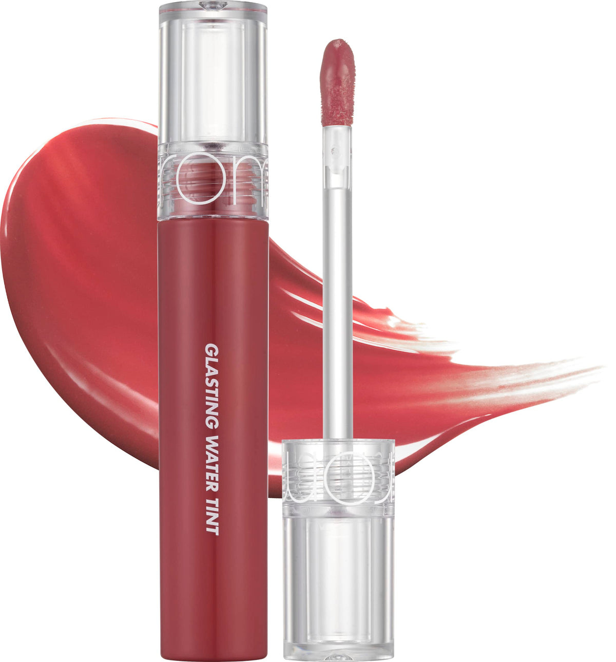 rom&nd Glasting Water Tint - 08 ROSE STREAM, Vivid Color, Glossy Finish, Long-Lasting Lip Tint