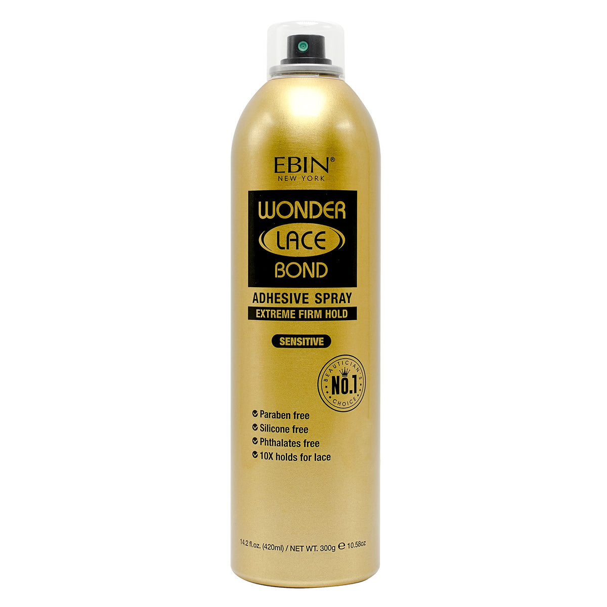 EBIN NEW YORK Wonder Lace Bond Adhesive Spray - Sensitive, Extreme Firm Hold, 14.2 fl. oz.