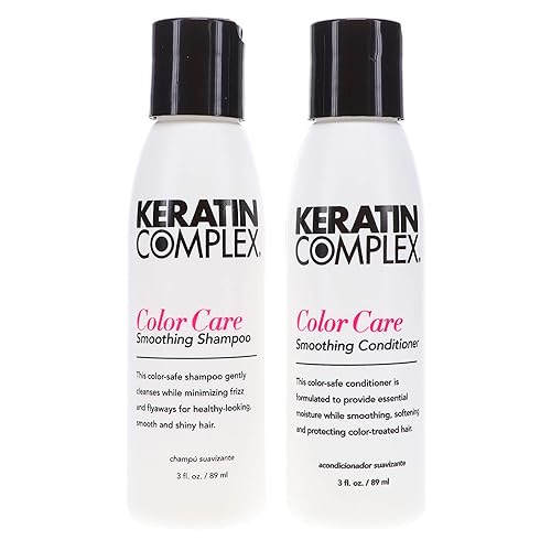 Keratin Complex Color Care Shampoo & Conditioner Travel Set - 3Oz Each, 2 Piece Duo