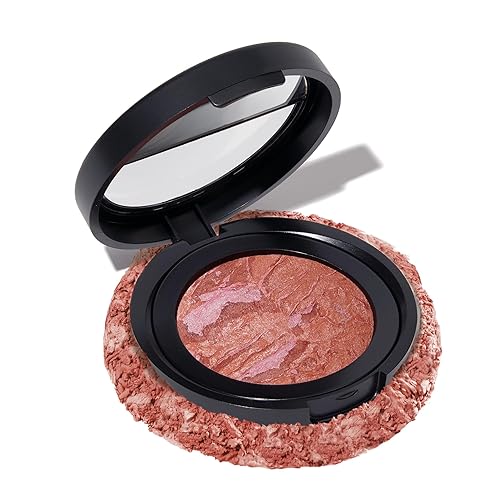 Laura Geller Baked Blush-N-Brighten - Pink Grapefruit - Satin Finish, Buildable Color, 2.