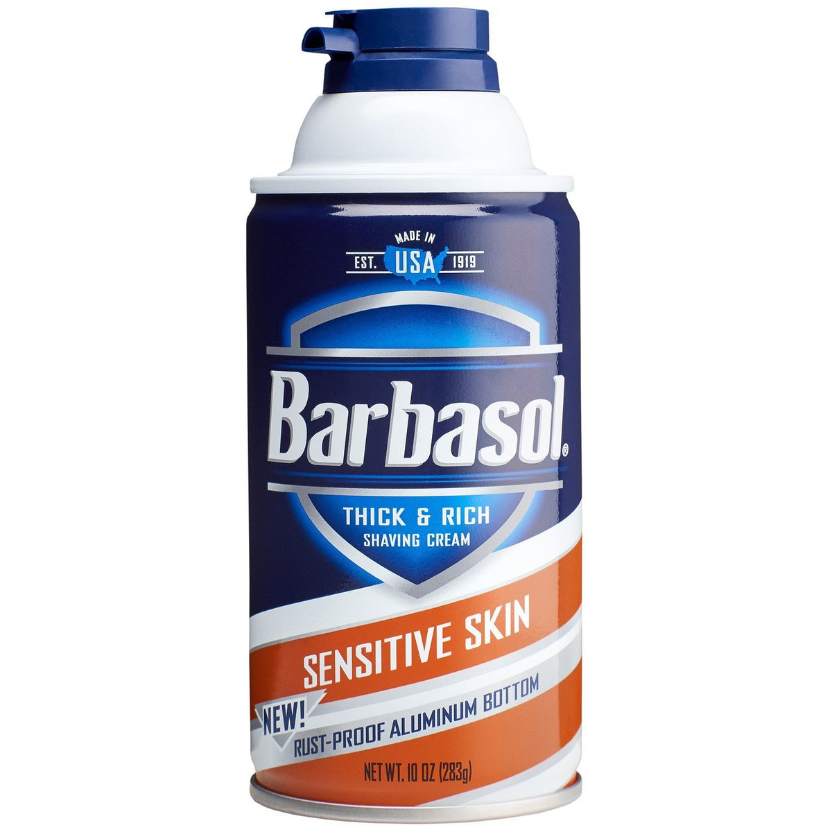 Barbasol Thick & Rich Shaving Cream For Sensitive Skin, 10 Oz (Pack Of 2)