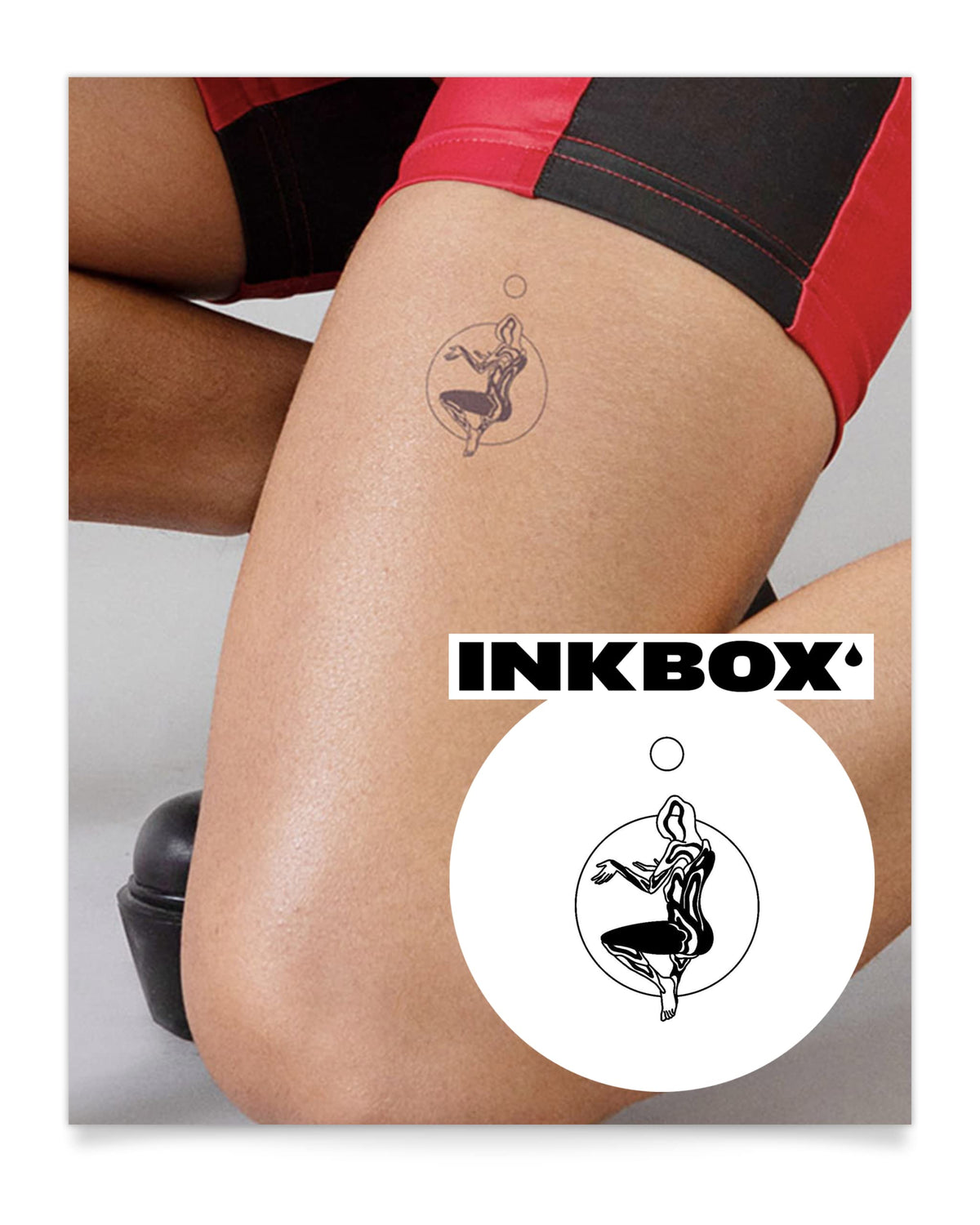 Inkbox Attune Temporary Tattoo - Semi-Permanent, Water-Resistant, 3X3 In, Lasts 1-2