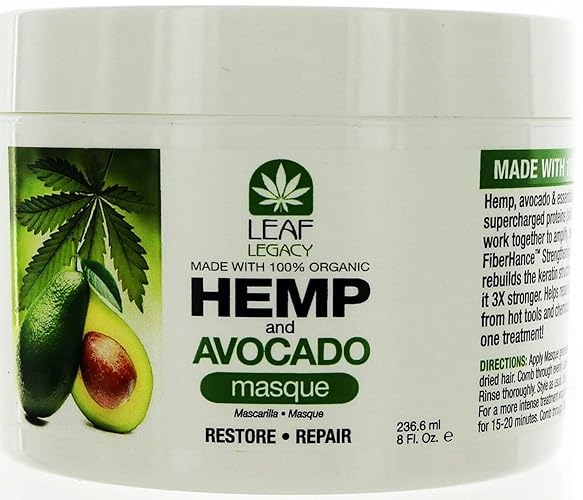 Fantasia Hemp & Avocado Oil Hair Mask, 8 Oz - Restore & Repair For Healthy Hair