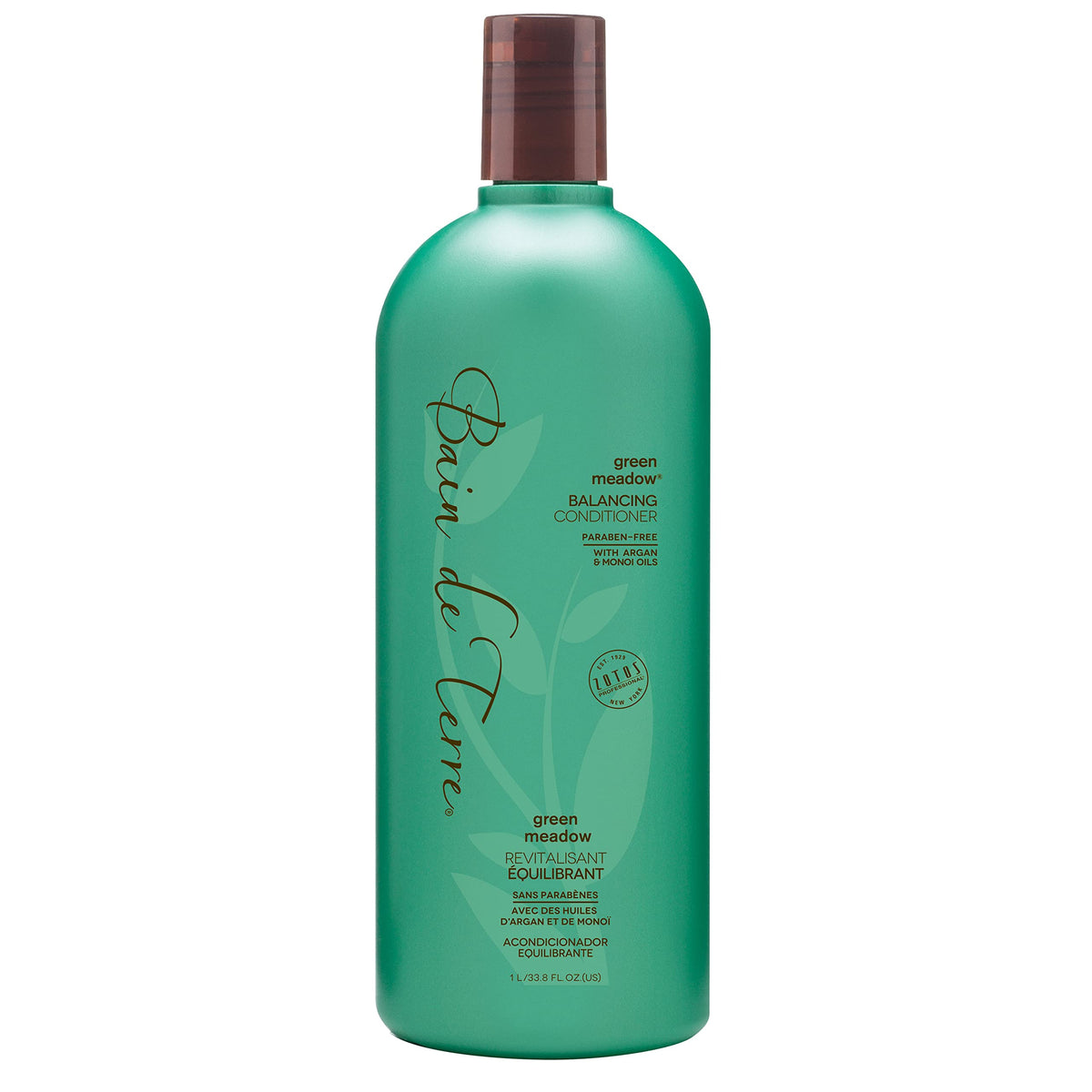 Bain de Terre Balancing Conditioner  Green Meadow  Normal to Oily Hair  Argan  Monoi Oils  Paraben Free  338 Fl Oz