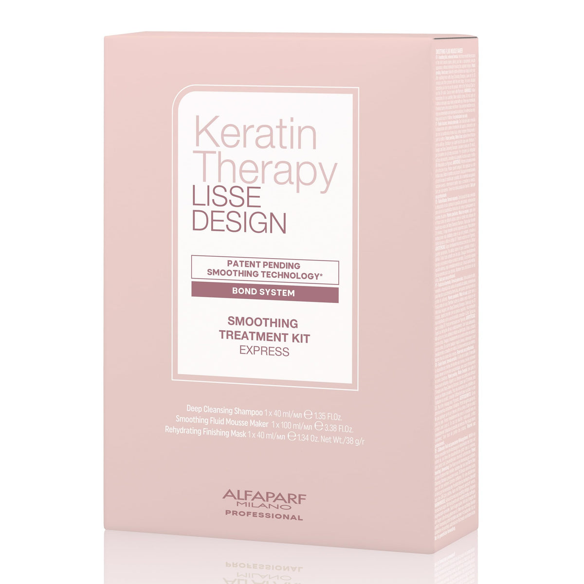 Alfaparf Milano Keratin Therapy Lisse Design Treatment - Sulfate & Formaldehyde Free, 3 Count