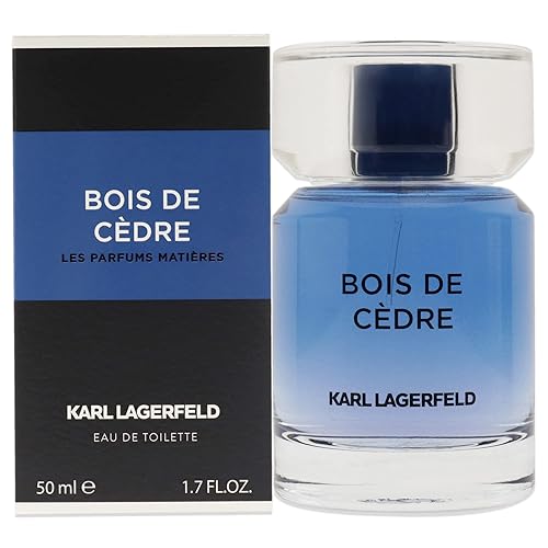 Karl Lagerfeld Paris Bois De Cedre EDT Spray for Men, 1.7 Fl Oz - Sophisticated Fragrance for the Modern Man