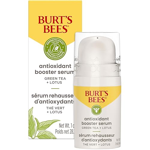 Burt'S Bees Green Tea Face Serum - Antioxidant Booster, Naturally Brightening & Firming, 1 Oz