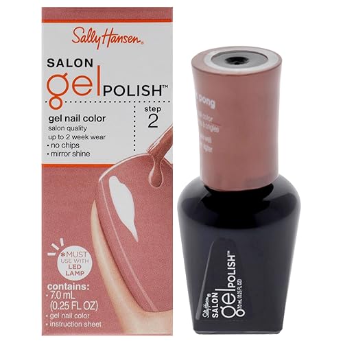 Sally Hansen Salon Pro Gel Nail Polish, Pink Pong, 0.24 Fl Oz - Long-Lasting Color & Shine