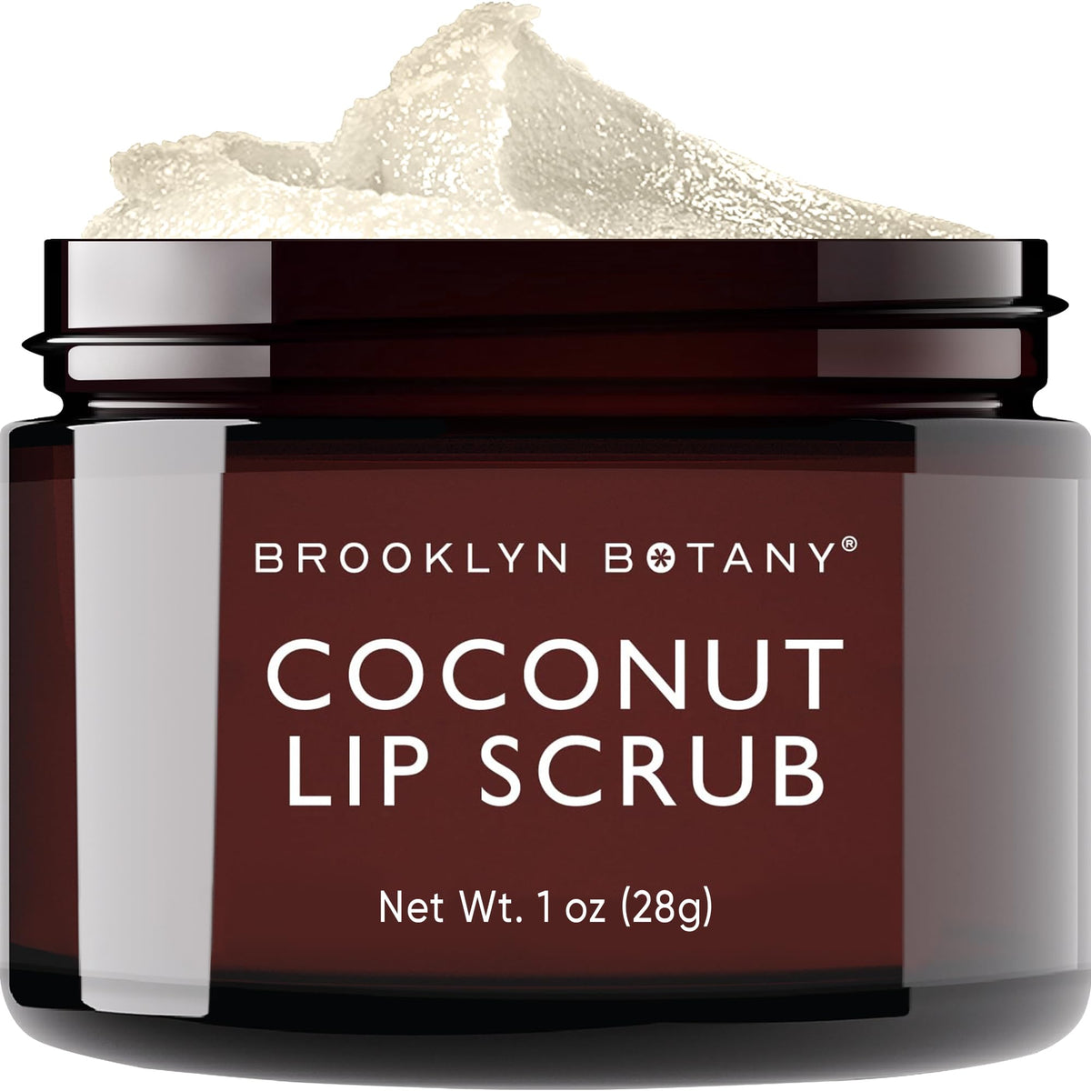 Brooklyn Botany Lip Scrub Exfoliator 1 Oz – Strawberry Flavor For Smooth, Moisturized Lips