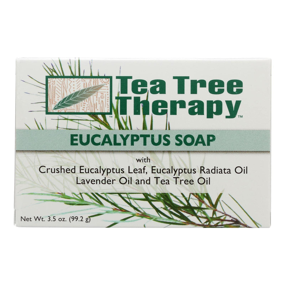 Tea Tree Therapy Eucalyptus Soap - 3.5 Oz Vegetable Base, Natural Cleansing Bar