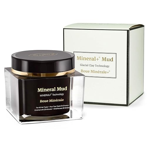 Saphira Mineral+ Mud Hair Mask - Intense Healing Treatment For Dry, Damaged Hair, 6.8 Oz