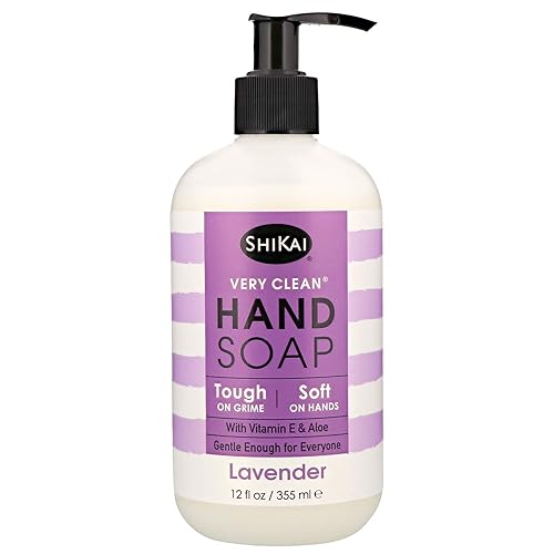 Shikai Lavender Liquid Hand Soap, 12 Oz - Gentle On Hands, Tough On Grease & Dirt