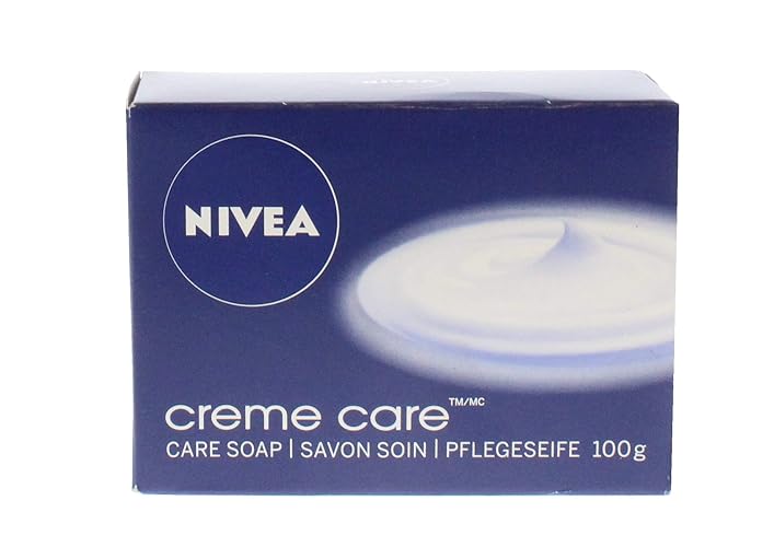 Nivea Creme Care Soft Bar Soap, 12 Pack (12 X 100 Ml), Moisturizing Cleansing Soap