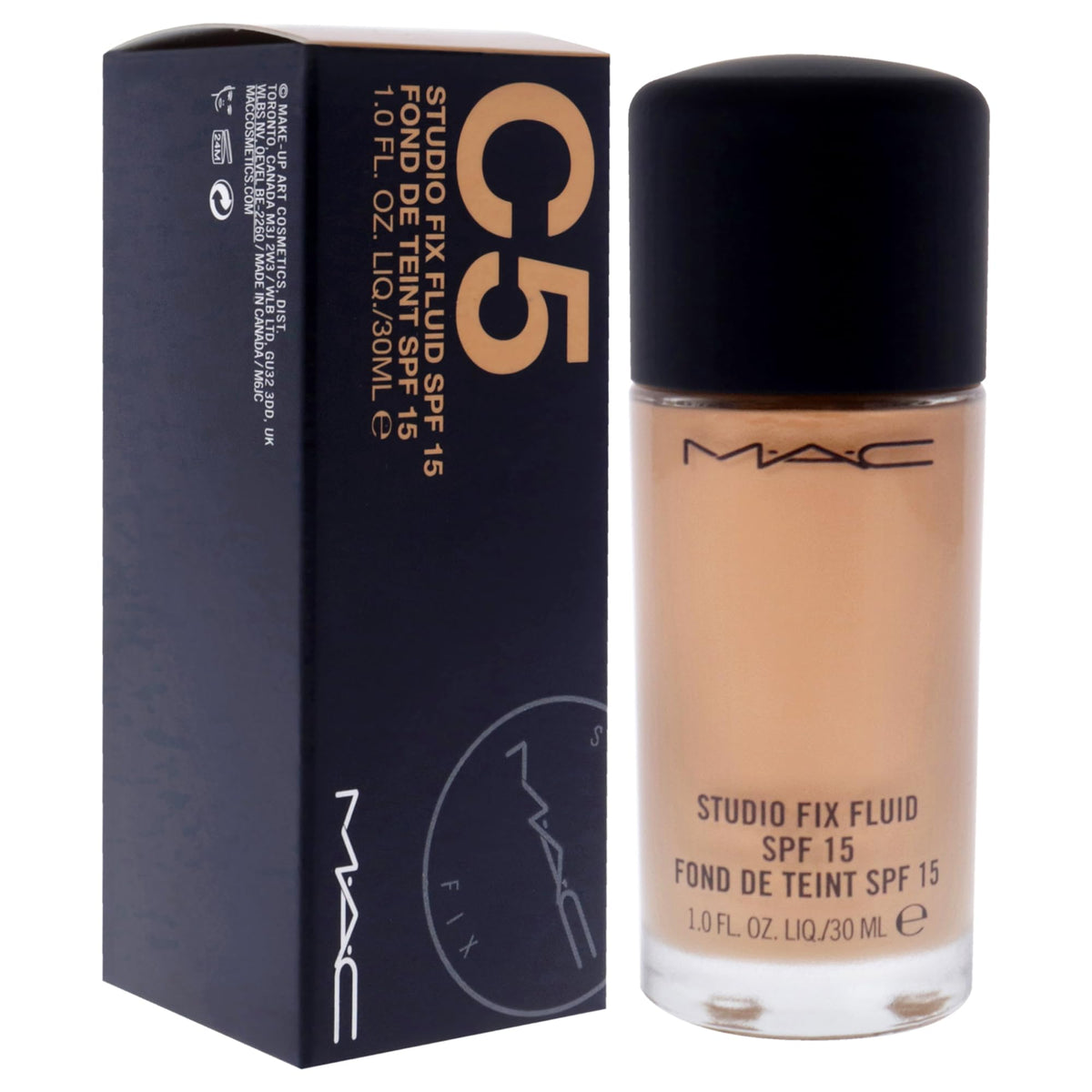 MAC Studio Fix Fluid Foundation NW47 - SPF 15, 30ml/1oz, Long-Lasting Coverage