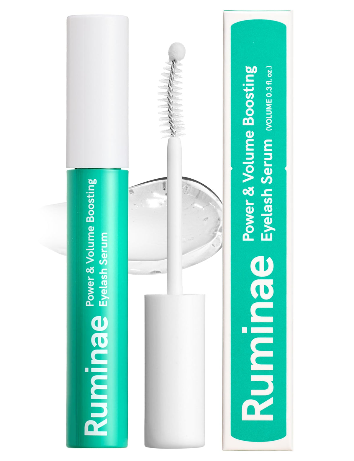 Ruminae Power & Volume Eyelash Serum | Lash & Brow Growth With Peptides & Biotin, 0.3 Fl Oz