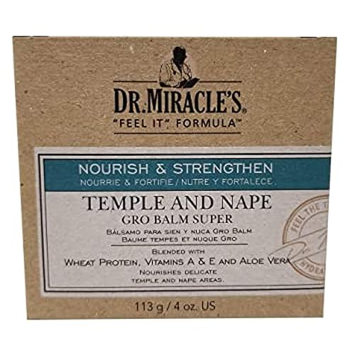 Dr. Miracle'S Strengthen Temple & Nape Gro Balm, Super Strength, 4 Oz - Hair Growth Treatment