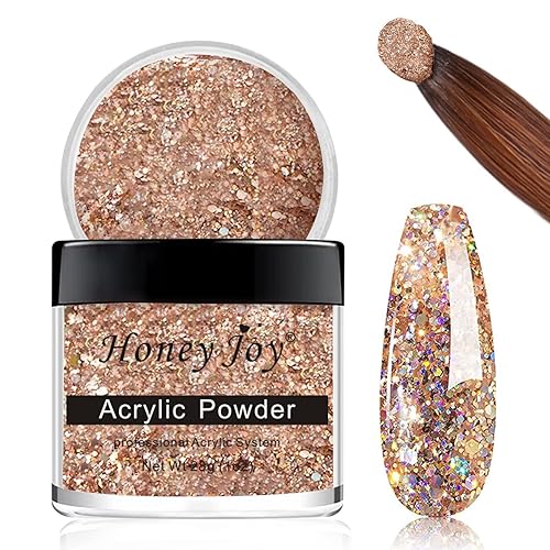 Honey Joy 28g Acrylic Powder Set - Professional Clear Red Nude for Nail Extension & French Manicure