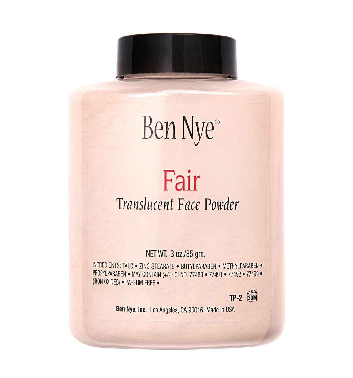 Ben Nye Fair Translucent Powder 3 Oz Shaker Bottle - Lightweight, Flawless Finish Makeup