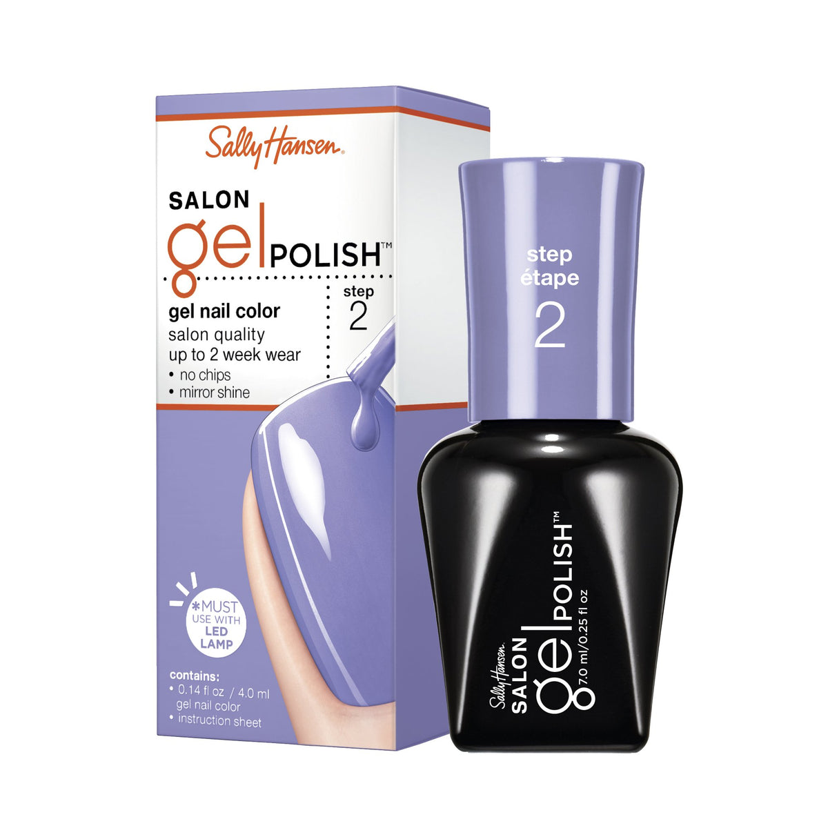 Sally Hansen Salon Gel Polish - Purplexed, 0.14 Fl Oz, Long-Lasting Nail Lacquer