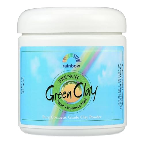 Rainbow Research Green Clay Mask Powder - 8 Ounces, Natural Skincare, Detoxifying Clay