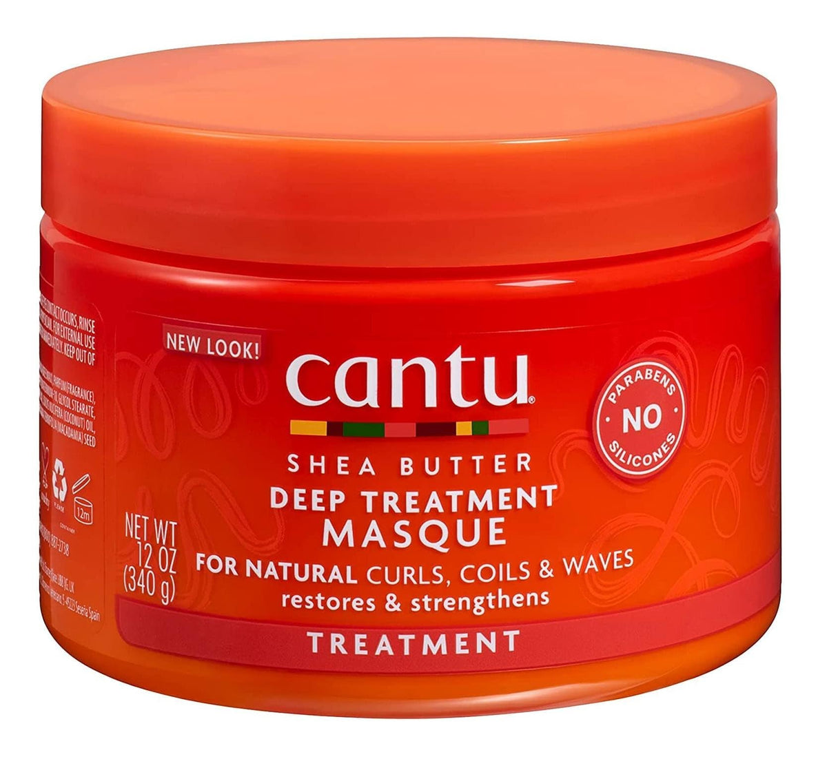 Cantu Natural Hair Deep Treatment Masque 12Oz Jar - 2 Pack, Moisturizing & Nourishing