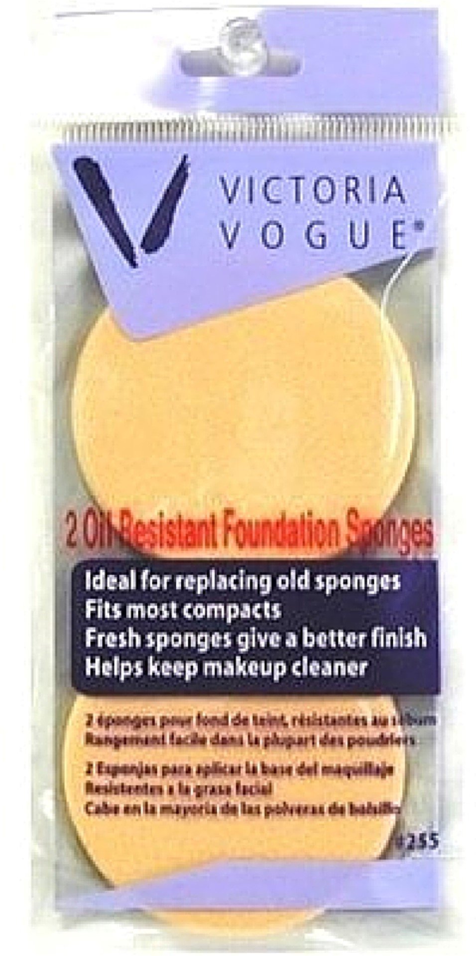 Victoria Vogue Oil Resistant Foundation Sponges - Yellow, 2 Ea (Pack Of 7), Polyurethane