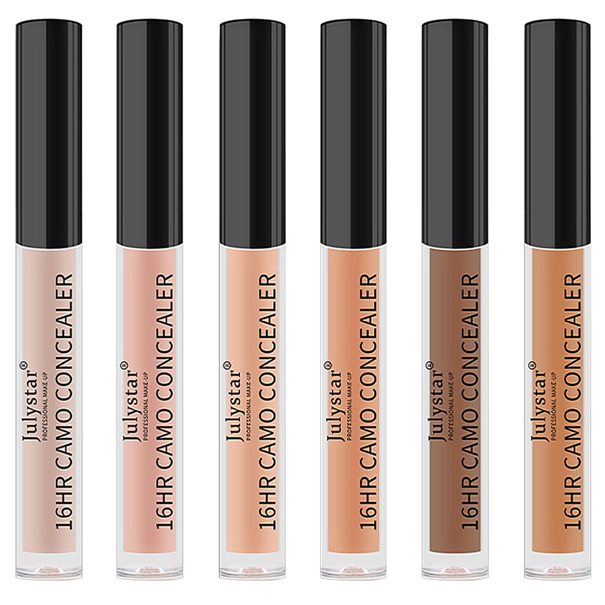 Vtrem 6Pcs Waterproof Matte Concealer Set - Full Coverage, Hydrating, Long Lasting, 6 Shades