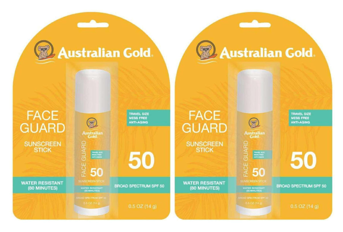 Australian Gold Spf 50+ Face Guard Sunscreen, 0.5 Oz, Pack Of 2 - Ultimate Protection