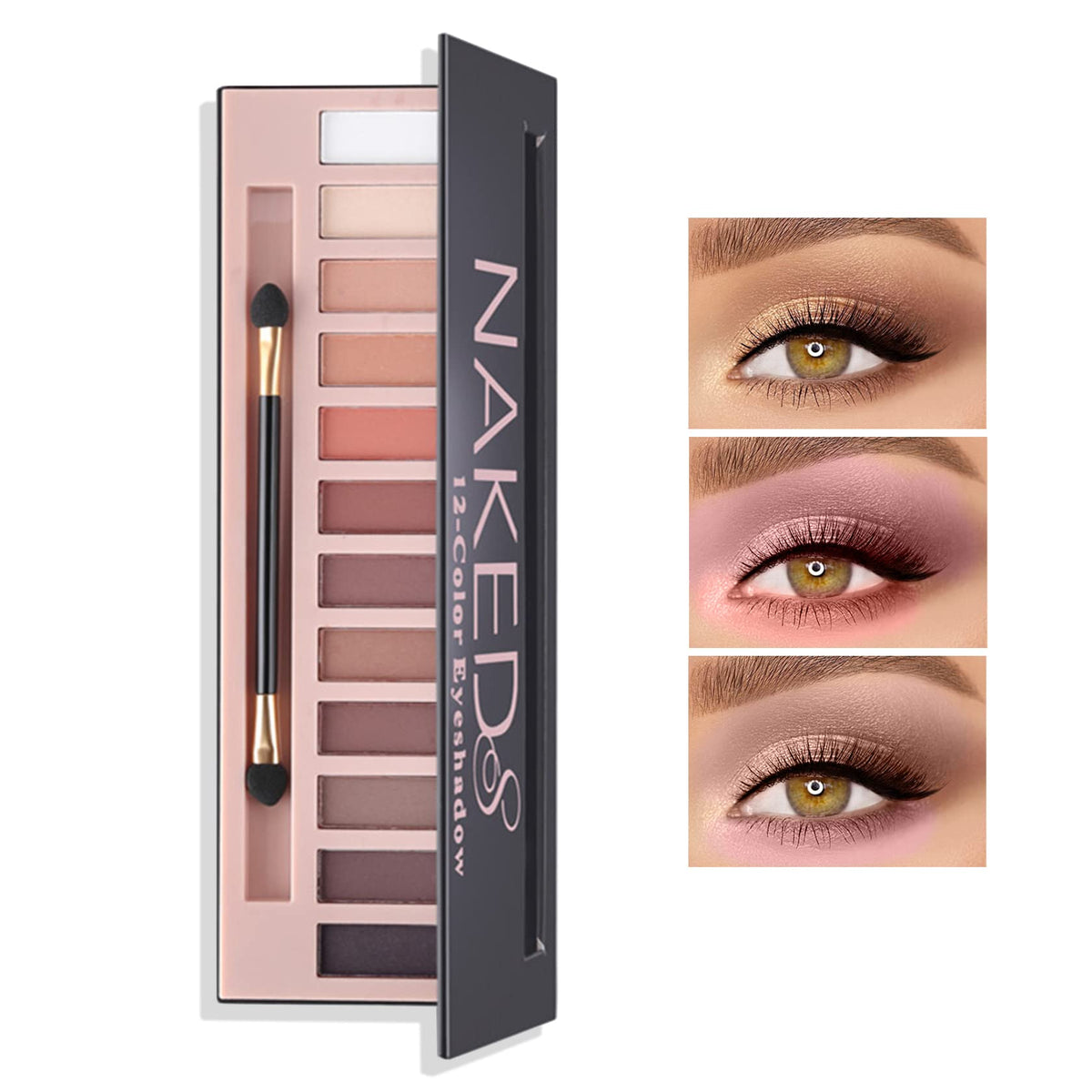 Bkpplzp Matte 12 Colors Eyeshadow Palette - Nude, Long Lasting, Waterproof Smokey Eye Kit