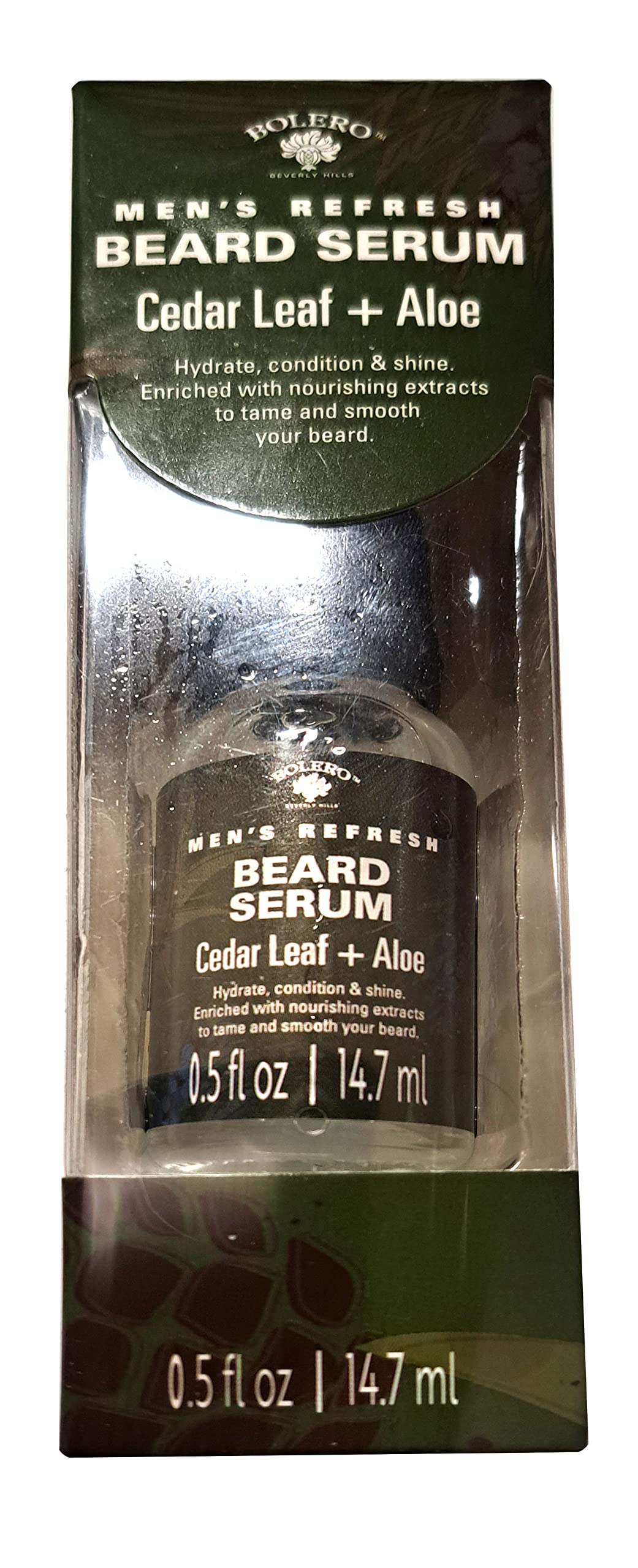 Bolero Beverly Hills Men'S Refresh Beard Serum - Cedar Leaf & Aloe, 0.5 Fl Oz