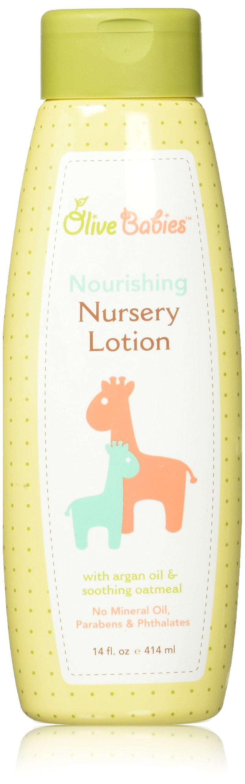 Olive Babies Nourishing Nursery Body Lotion, 14 Oz - Gentle Baby Moisturizer, Hydrating Formula